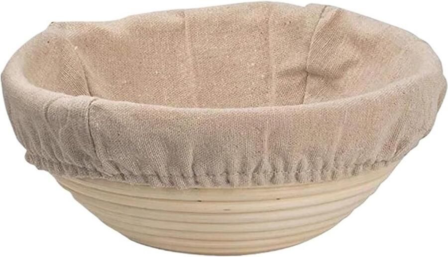 Broodmand Rattan Rijsmand deeg Brood bakken Verwijderd vocht 18 x 9 cm Naturel