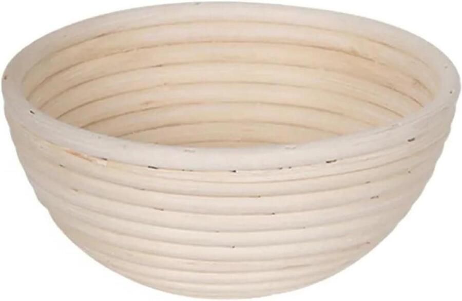 Broodmand Rattan Rijsmand Deeg Zelf Brood Bakken Natuurlijk Materiaal 18 x 9 cm Houtkleur
