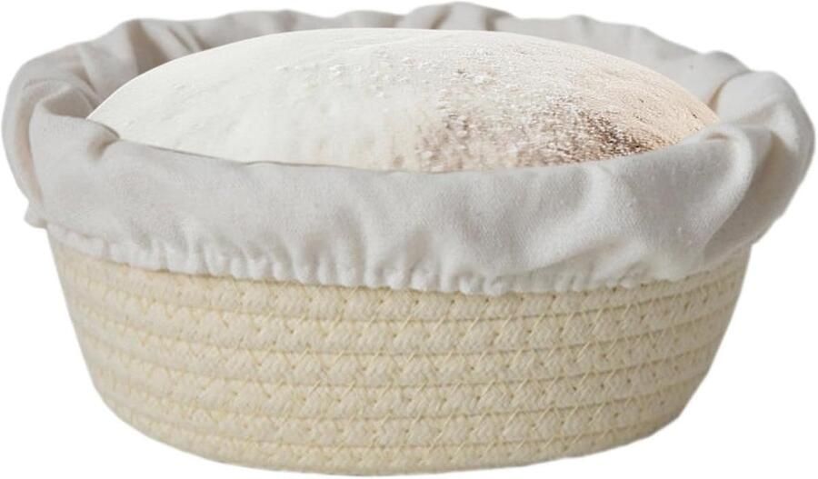 Broodmand Rattan Rijsmand Zuurdeeg Brood Bakken Thuis Handgemaakt Katoenen Touw Verschillende Maten