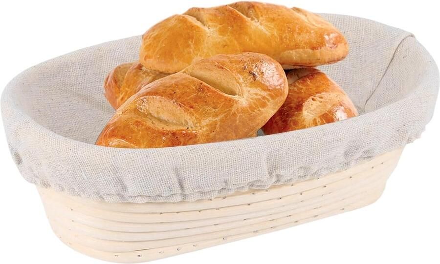 Broodmand Rijs Deegkom Bakken Brood Bakken Handgemaakt Rotan 25 x 15 x 8.5 cm Niet gespecificeerd