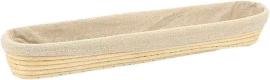 Broodmand Rijsmand Deeg Brood Bakken Natuurlijke Rotan 43 x 9 x 55 cm Houtkleur