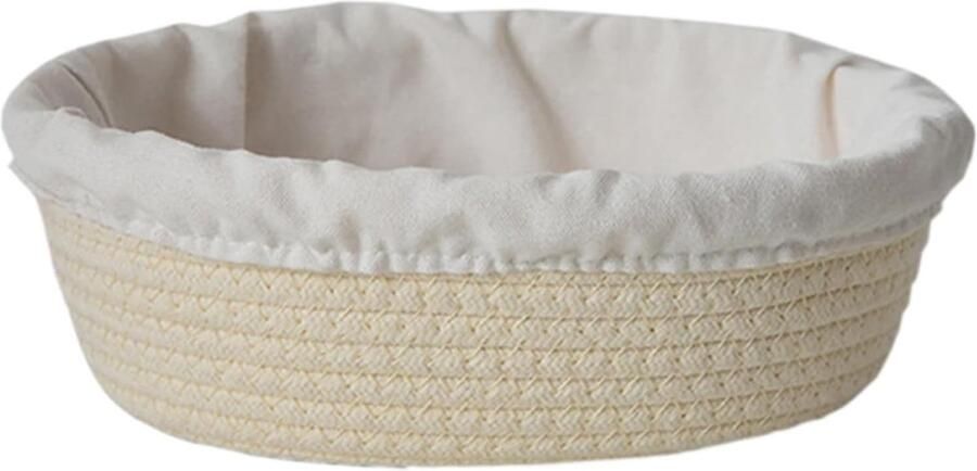 Broodmand Rijsmand Touw Broodbakken Rijzen Ademend Katoen Ovaal Groot Natuurlijk