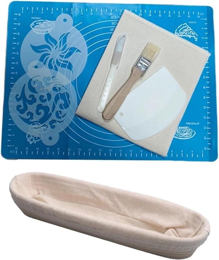 Broodmand Rotan Bakvorm Deeg Brood Bakken Natuurlijk Ademend Materiaal 18-25 cm Houtkleur