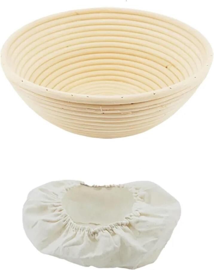 Broodmand Rotan Rijsmand Deegmand Brood Bakken Handgemaakt Gevormd Brood 25 x 8.5 cm Natuurlijk