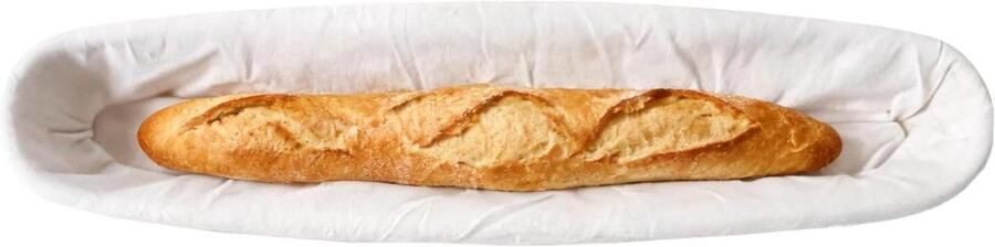 Broodmand Set Deeg Kom Ambachtelijk Bakken Natuurlijk Rotan 545 cm Lengte Natuurlijk