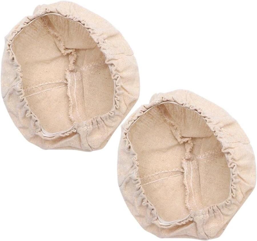 Broodmand Voering Bakdoek Deeg Brood Bakken Herbruikbaar Linnen 2 Stuks Beige
