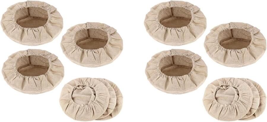 Broodmand Voering Bakdoek Zuurdesem Bakken Ademend Stofontwerp 25 cm Doorsnede Linnenkleur