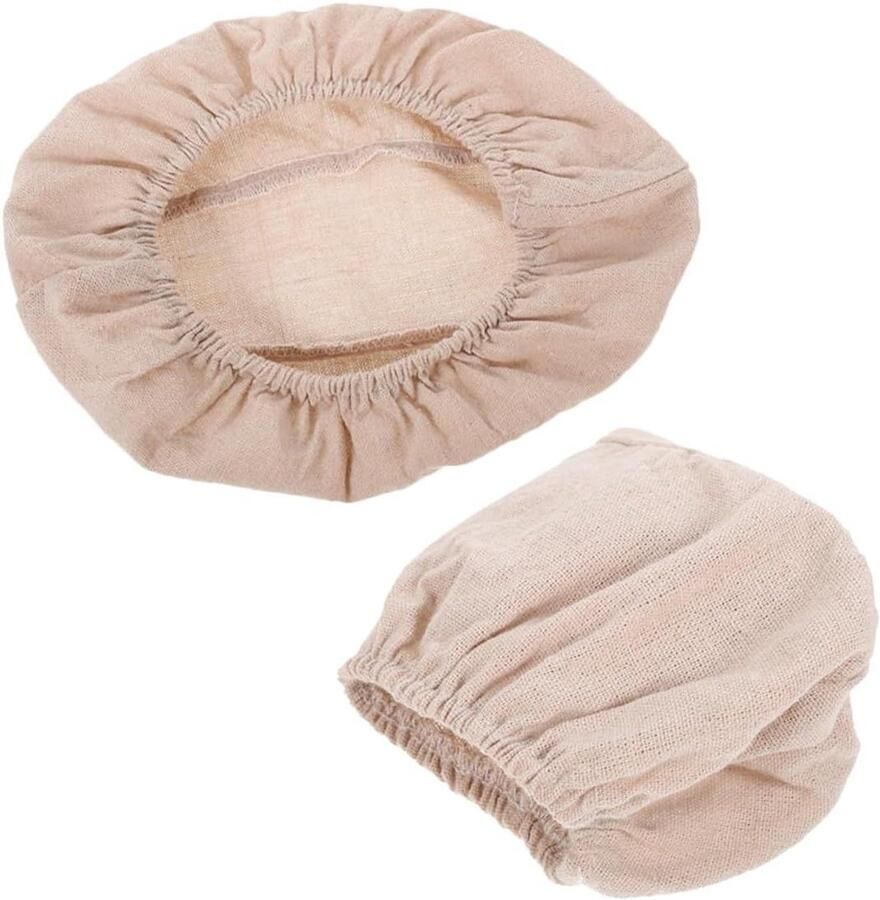 Broodmand Voering Rijsmand Doek Brood Bakken Gelijkmatige Fermentatie 25x14x8 cm Beige