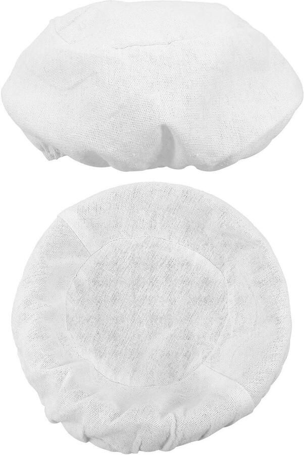 Broodmand Voering Rijsmand Doek Brood Bakken Herbruikbaar Materiaal 25x25x8 cm Wit
