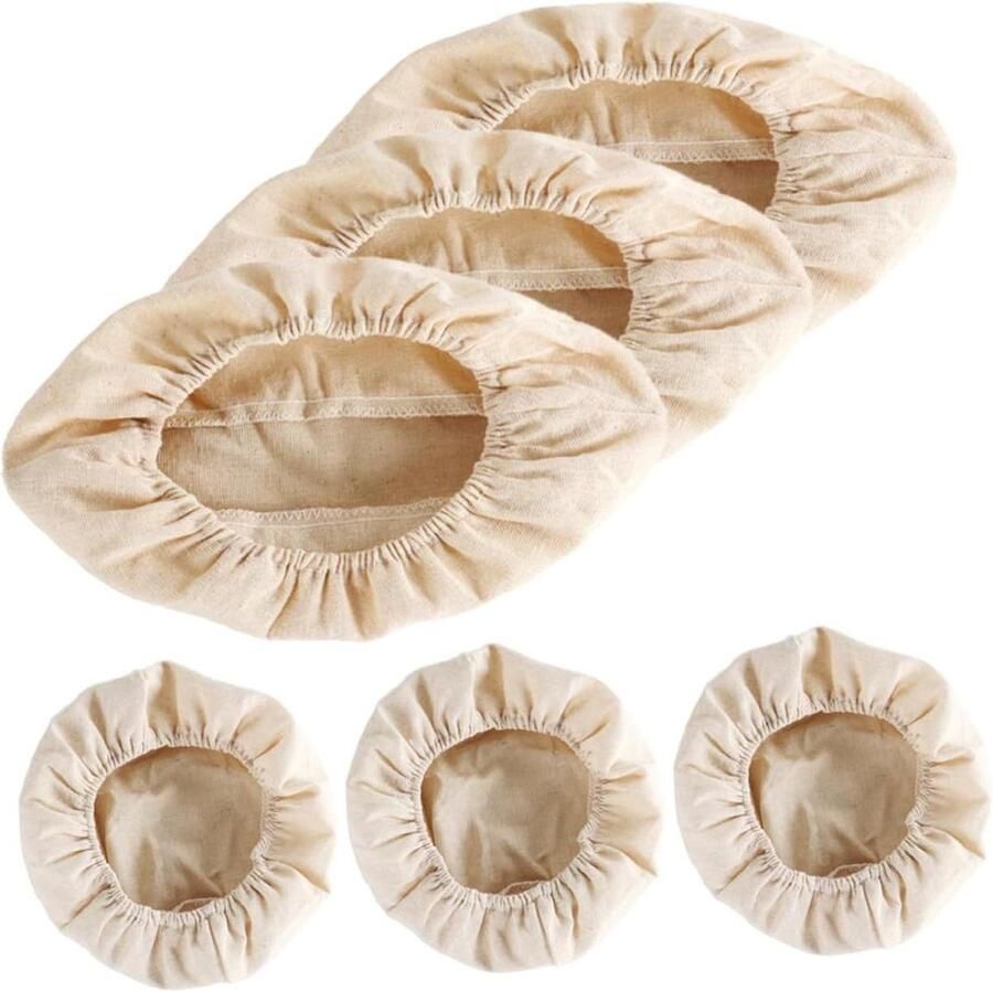 Broodmand Voeringen Rijsmand Doeken Brood Bakken Deegvorm Behoud 25x15x8 cm Beige