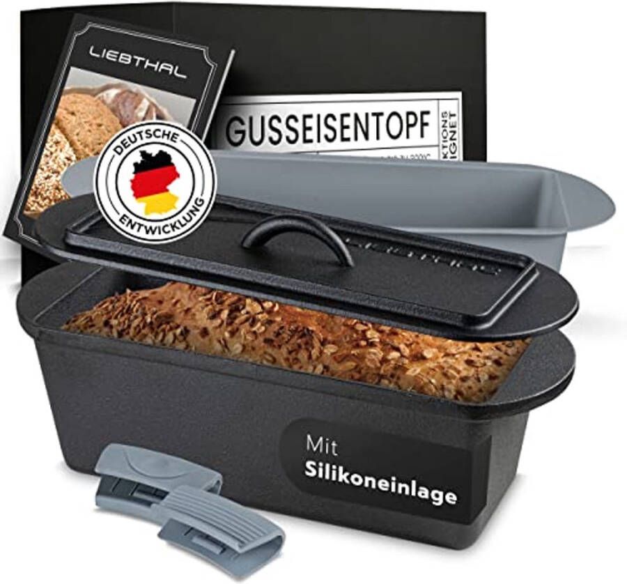 Broodopberg met Deksel en Siliconen Inlay Ideaal voor Bakken en Braden