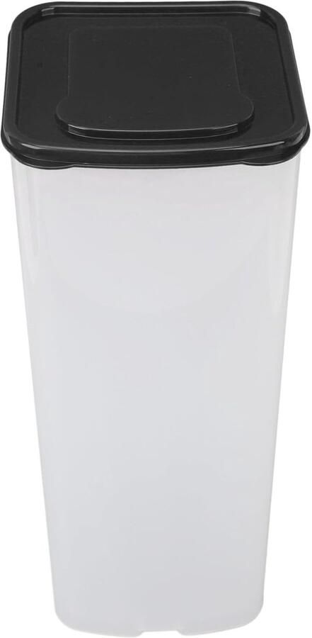 Broodopbergdoos Broodhouder Container Brood Vers Houden Luchtdichte Afsluiting 345 cm Lengte Zwart