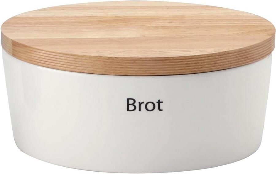 Broodpan keramisch met luchtgaatjes tegen uitdrogen en schimmel handgemaakt in Portugal (30x23x13.5cm)