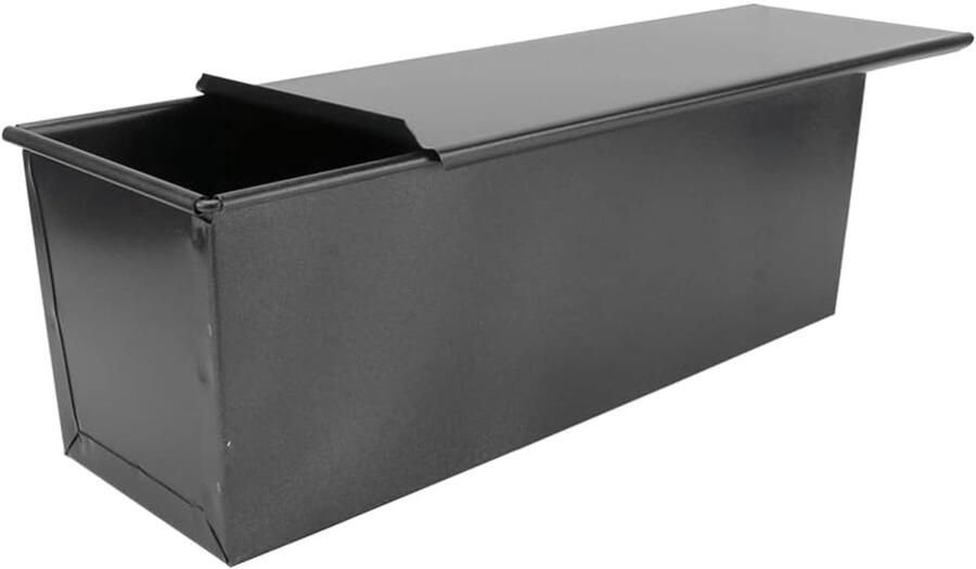 Broodpan met Deksel Brood Toast Mold Brood Bakken Antiaanbaklaag 325x115x9cm Zwart
