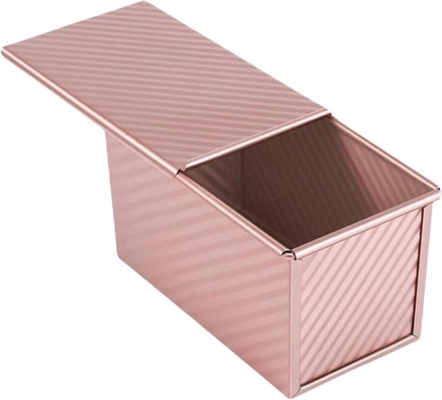 Broodpan met deksel Toastdoos cakevorm Zelf brood bakken Antiaanbaklaag bodemventilatie 19.5 x 10.5 x 11 cm