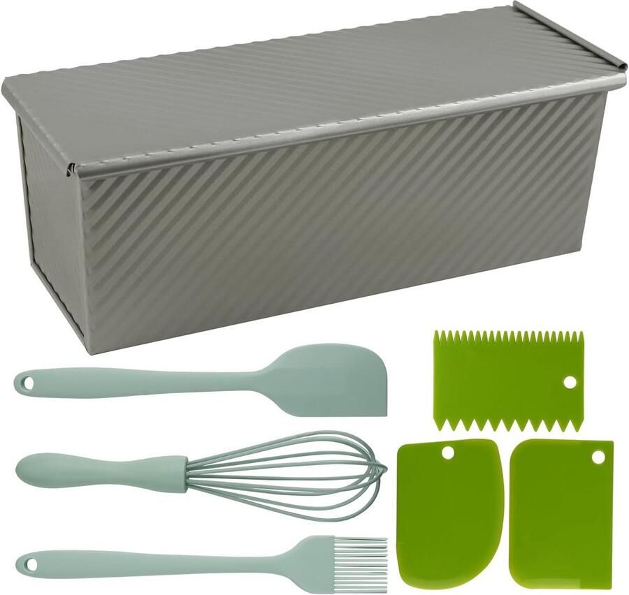 Broodpan met Deksel voor Thuiskoken en Bakken van Brood en Toast (Capaciteit 1 0 kg)