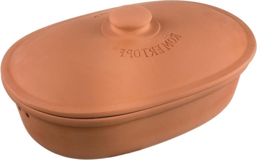 Broodtrommel Maxi Opslag Ton Brood Vers Houden Natuurlijke Keramiek 65 Liter Terracotta