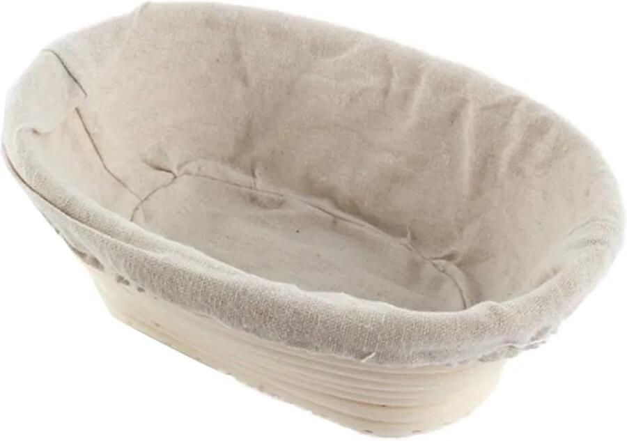 Broodproofing mand Rijsmand zuurdesem Ambachtelijk brood bakken Natuurlijk rotan riet 21 cm Natuurlijk