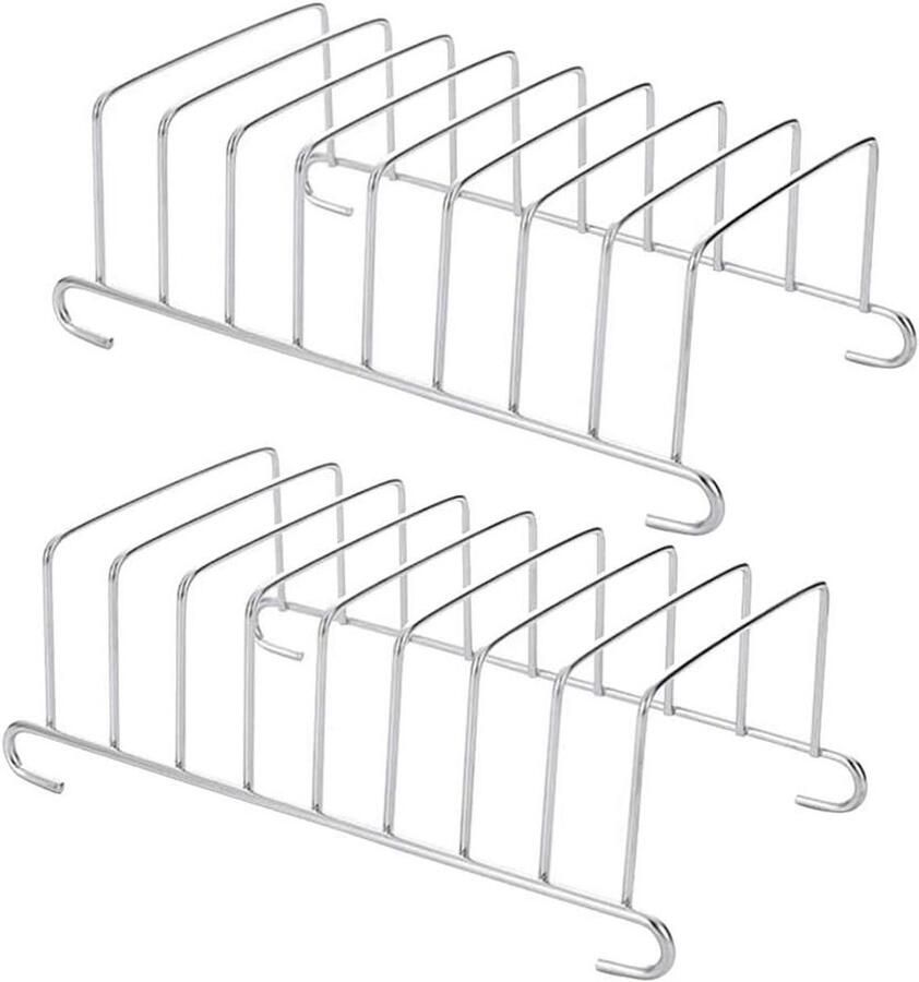 Broodrek Houder Toastrek Cooling Grid Brood Koelen 8 Gaten Ontwerp 16 x 9 x 4 cm