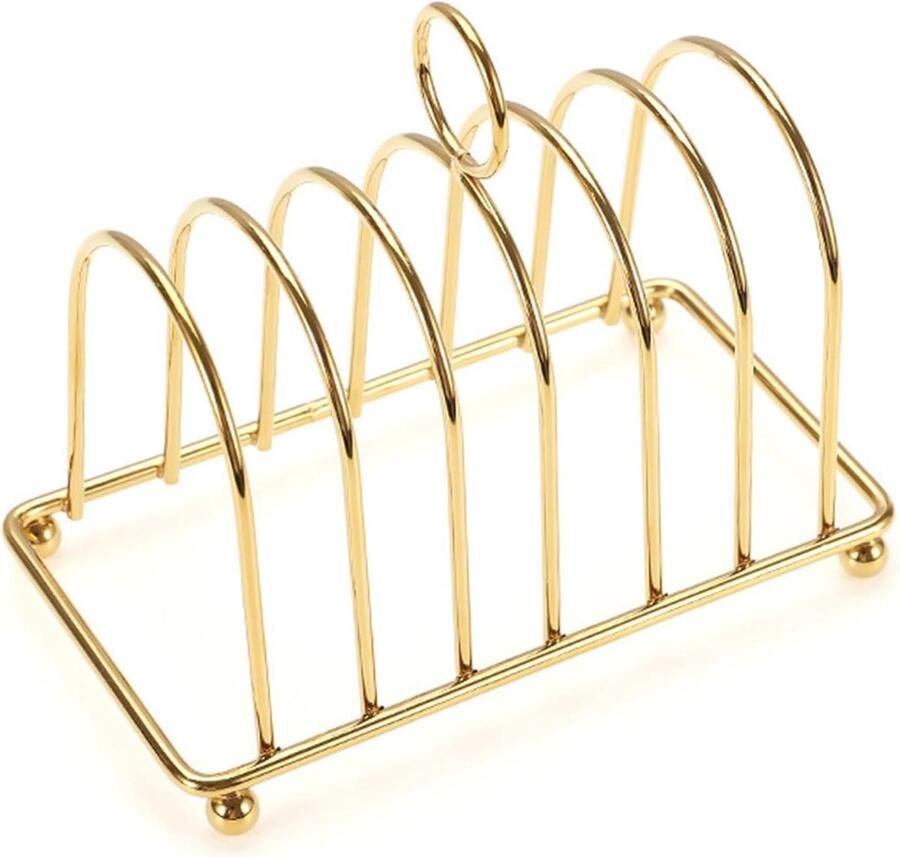 Broodrek Opbergrek Toastrek Brood Presenteren Separate Delen 14.5cm x 7.8cm x 8cm Zwart