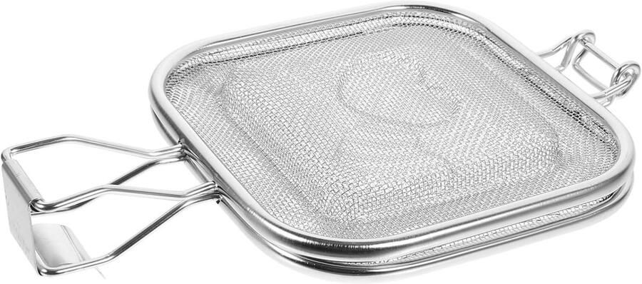 Broodrek Roestvrij Staal Grillrek Sandwichmaker Snel Afkoelen Multifunctioneel Grillrek 25 x 16.5 x 16 cm Zilver