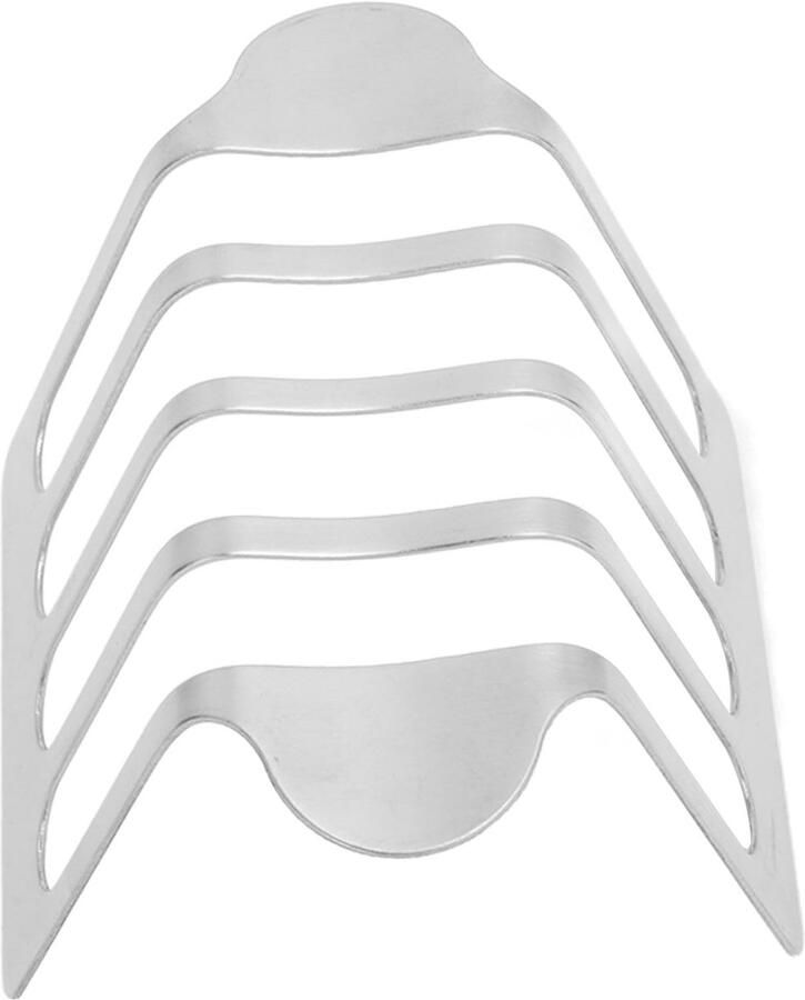 Broodrek Roestvrijstaal Broodhouder Keuken Brood Presenteren Roestbestendig Materiaal 12 x 7 x 7 cm Rood