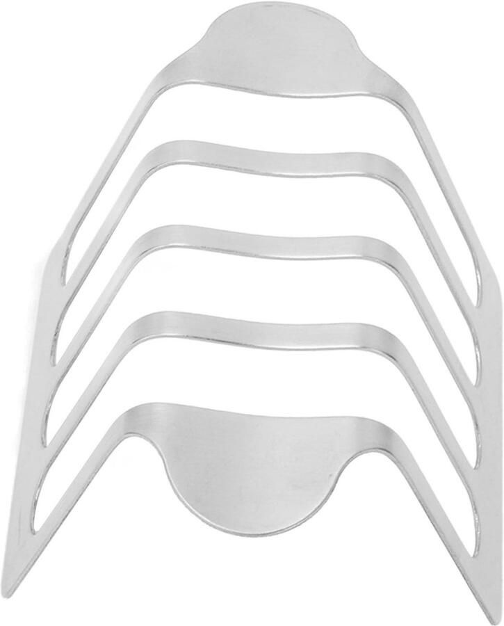 Broodrek Broodhouder Koelrek Brood Presenteren Roestvrij Staal 12 x 7 x 7 cm Rood