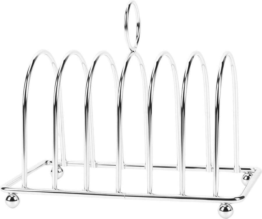 Broodrek RVS Toastrek Koelrek Brood Serveren Ruimte voor 6 Plakjes 14.5 x 8 x 7.8 cm