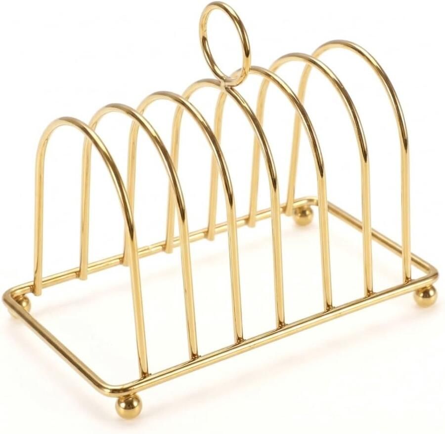 Broodrek Toast Rack Broodhouder Bakplaat Ontbijt Serveren Stabiele Gelaste Structuur 16 x 12 x 10 cm