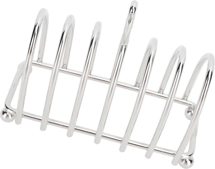 Broodrek Toastrek Keuken Brood Presenteren Roestvrij Staal Type 3 Zilver