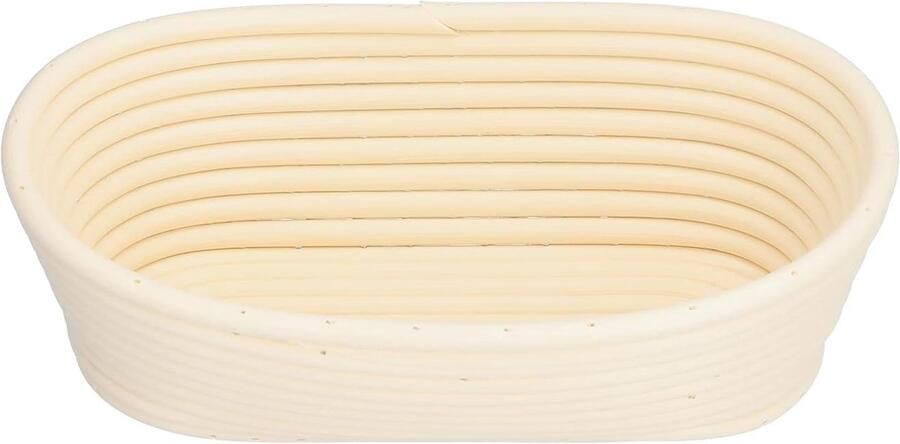 Broodrijsmand Gistingsmand Bakbakkom Zuurdesem Bakken Wasbaar Materiaal 25x15x8cm Beige