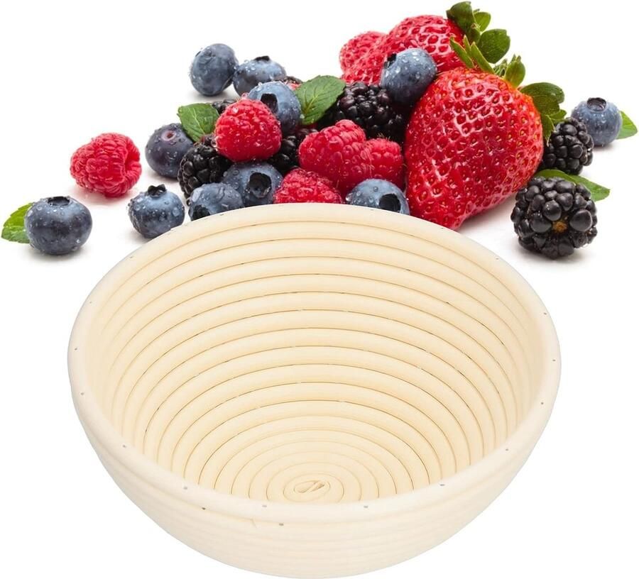 Broodrijsmand Zuurdesem mand Brood bakken Wasbaar ontwerp 20 x 8 cm Beige