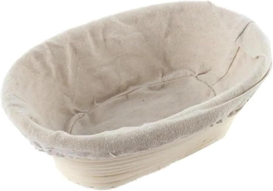 Broodrijsmanden Rijsmand Broodmand Ambachtelijk Brood Maken Houdt Vorm en Patroon 17x12x6cm Houtkleur