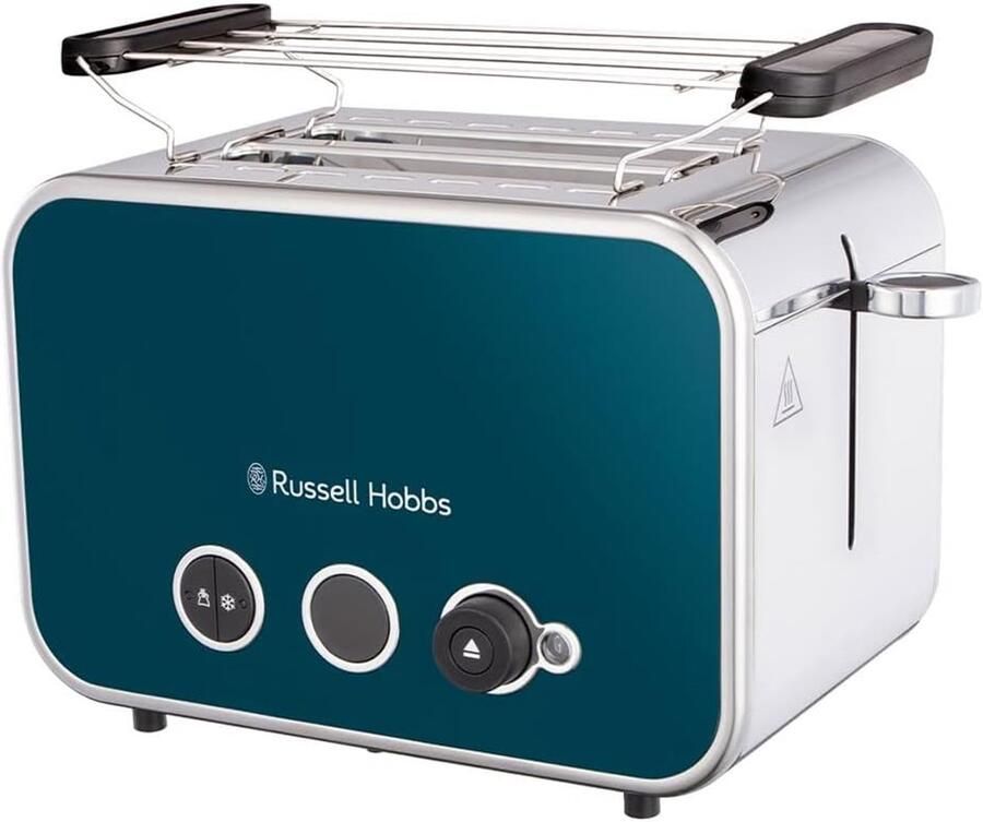 Broodrooster 2 Snedes Toast Apparaat Ontbijt Bereiden Extra Brede Sleuven 31.7 x 18.6 x 23.7 cm