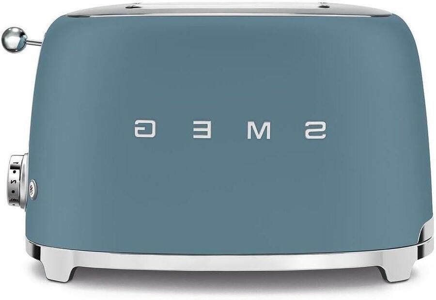 Broodrooster 2 Sneetjes Tostiapparaat Keuken Snel Ontbijten Roestvrij Staal 36 mm Sleufbreedte Storm Blue