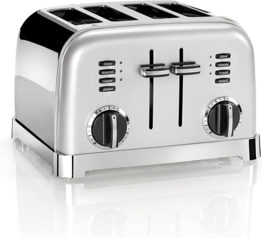 Broodrooster 4 Slices RVS Elegant Design Instelbare Bruining Uitneembare Kruimellade Stijlvol & Praktisch Compact & Efficiënt Lichtgewicht & Handzaam Energiezuinig Duurzaam & Krachtig