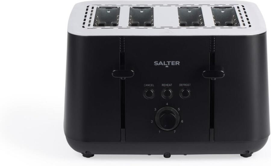 Broodrooster 4-sneden toaster Ontbijt Bereiden Variabele bruining 4 slots Zilver