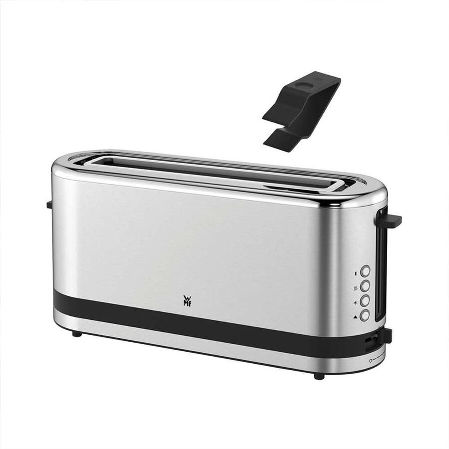 Broodrooster 900W – XXL Lange Sleuf – 7 Bruiningsstanden – Broodjeswarmer – RVS – Cool-Touch Behuizing