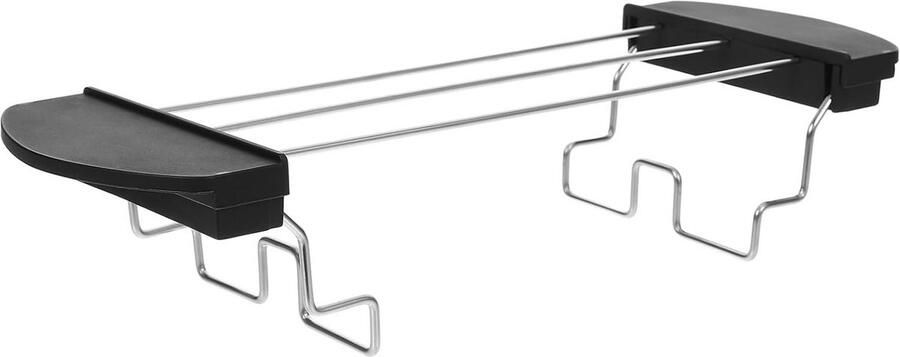Broodrooster Accessoire Broodrek Broodjes Verwarmen Roestvrij Staal 26 cm Zwart