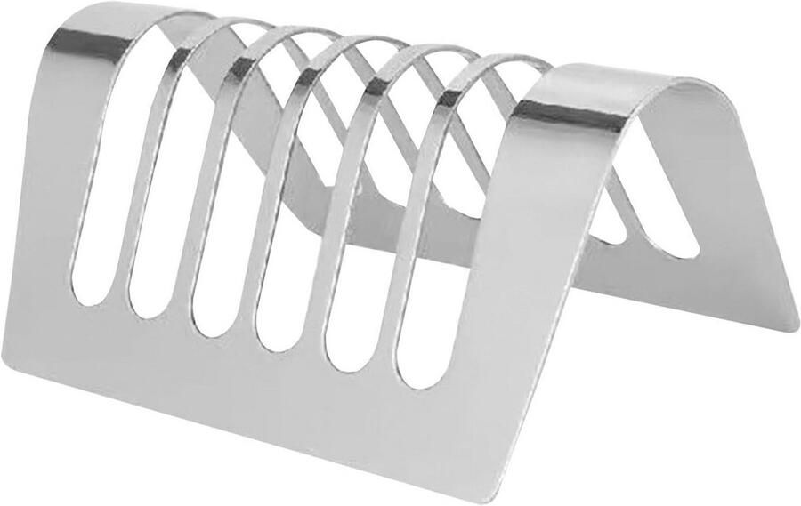 Broodrooster Accessoire Snijplank Houder Brood Koelen Roestvrij Staal 4 Slots Zilver
