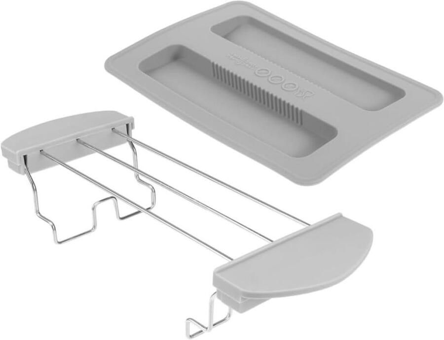 Broodrooster Accessoires Keuken Set Ontbijt Maken Slijtvast Materiaal 5.5x9.2x5.5 cm Grijs