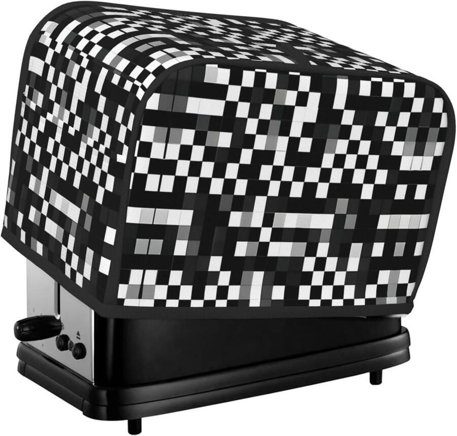 Broodrooster Cover Broodmachinehoes Apparaathoes Keuken Organiseren Waterdicht Ademend 29D x 201B x 191H cm Zwart Wit