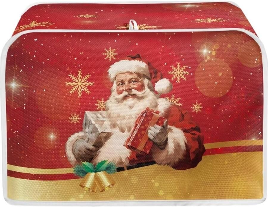 Broodrooster Cover Keuken Apparaat Beschermer Keuken Decoratie Wasbaar met Haak 20x29x19 cm Kerstman Thema