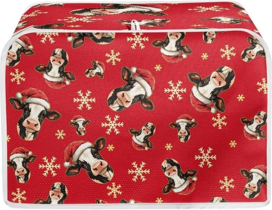 Broodrooster Cover Keuken Apparaat Beschermer Keuken Organisatie Beschermt Tegen Stof 19x20x29cm Sneeuwvlokken Koe