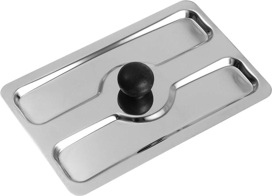 Broodrooster Deksel Apparaat Cover Keuken Beschermen Roestvrij Staal 10x10x4 cm Zilver