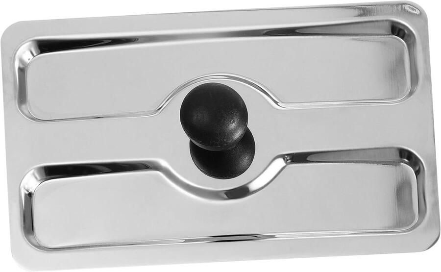 Broodrooster Deksel Broodbakmachine Cover Keuken Bescherming Roestvrij Staal 15 x 10 x 4 cm Zilver