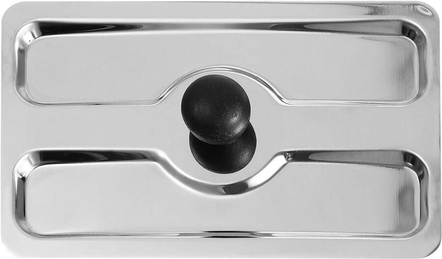 Broodrooster Deksel Broodbakmachine Deksel Bescherming Broodrooster Roestvrij Staal 15x10x4cm Zilver