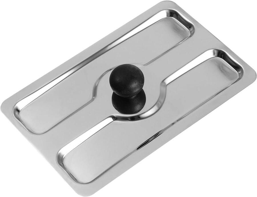 Broodrooster Deksel Broodbakmachinehoes Bovenkap Keuken Hygiëne Roestvrij Staal 15 x 10 x 4 cm Zilver