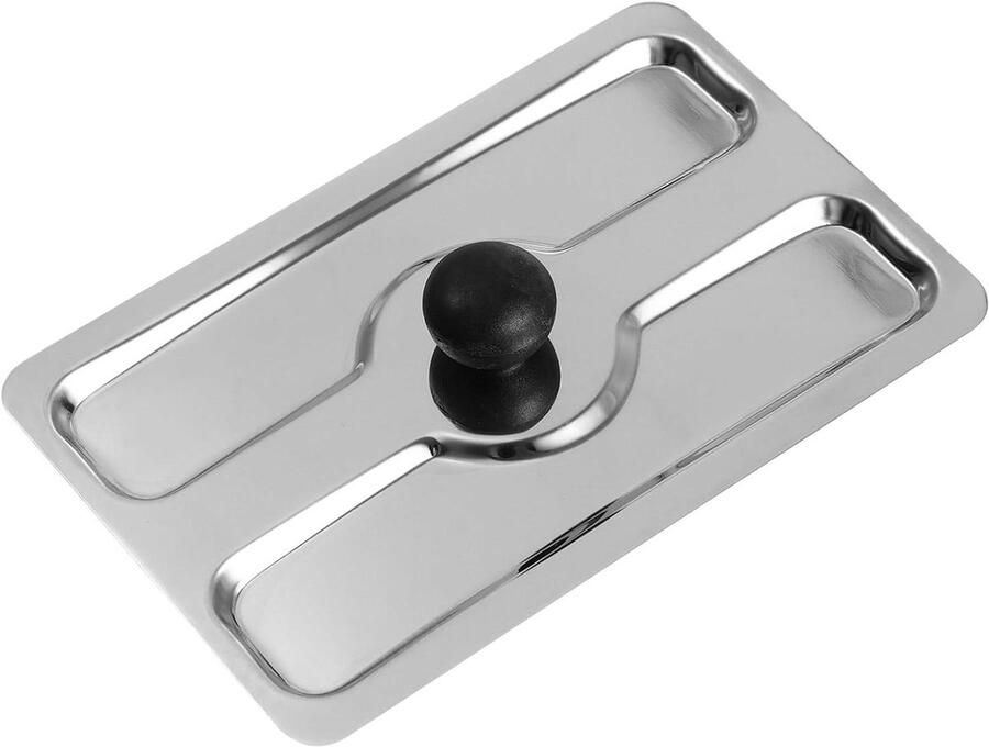 Broodrooster Deksel Broodbakmachinehoes Keuken Beschermen Roestvrij Staal 15 x 10 cm Zilver - Foto 1
