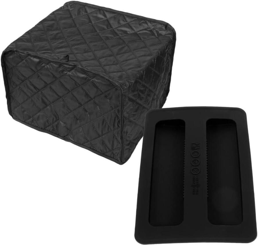 Broodrooster Deksel Keuken Accessoire Apparaat Beschermen Stof- en Vetafstotend 20.5 cm Hoog Grijs